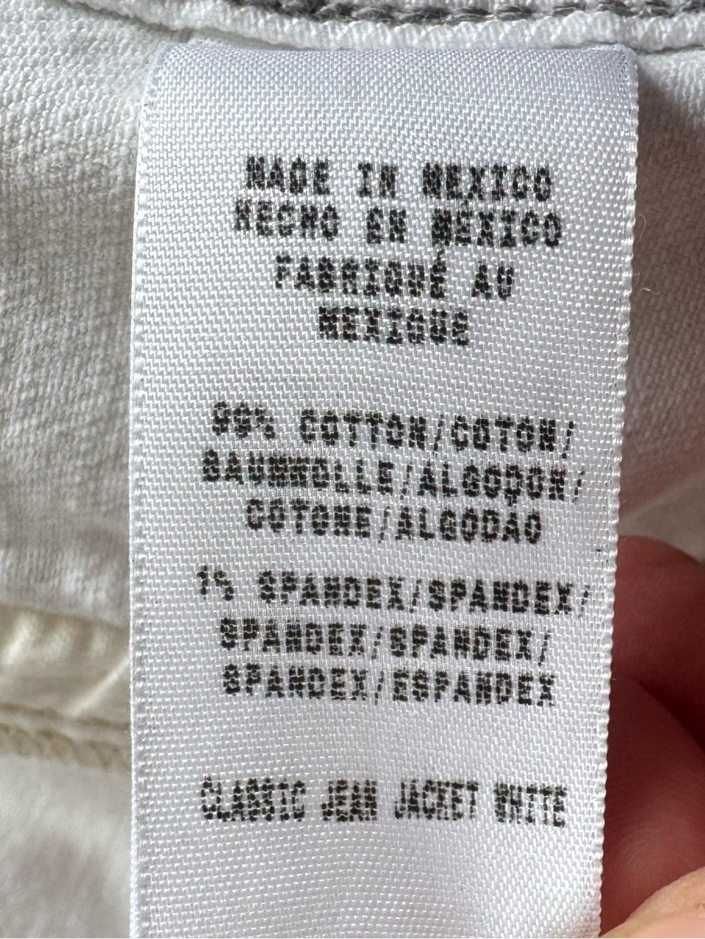 Vintage Lucky Brand Classic White Jean Jacket | Y2K Unisex Trucker Denim Small - Picture 11 of 12